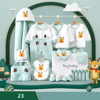 Geschenkbox für Babykleidungsset aus reiner Baumwolle